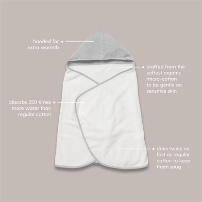 Cowshed Baby Body Wash & MORI Bear Hooded Towel Set