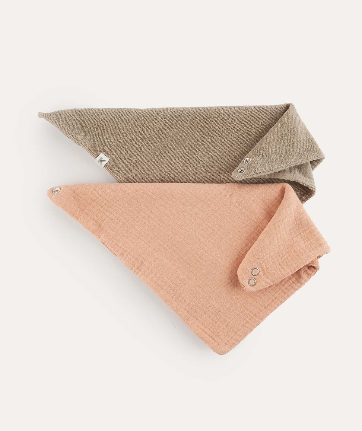 KIDLY by MORI Bandana Double Layer Bib 2-Pack
