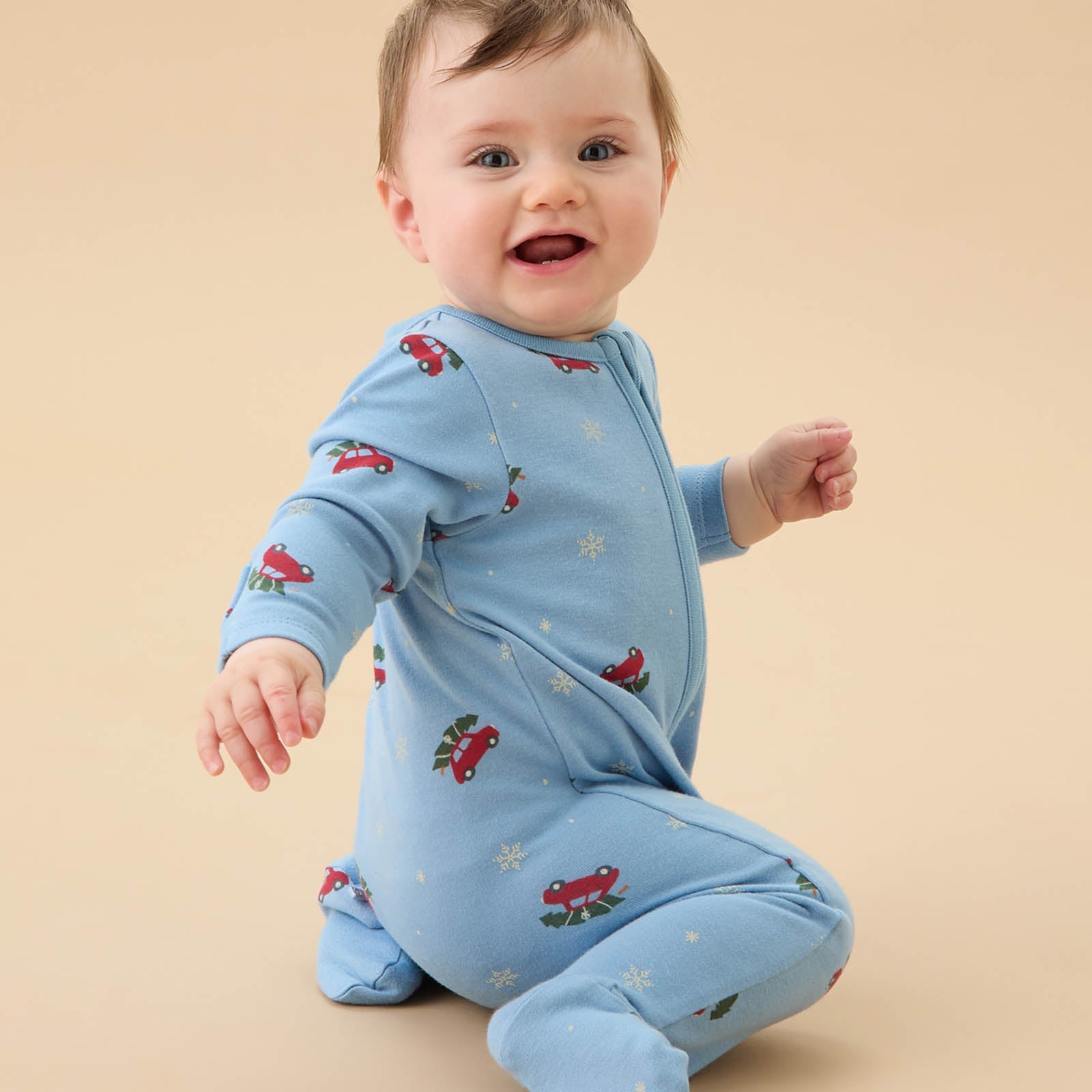 Christmas Clever Zip Sleepsuit 3 Pack