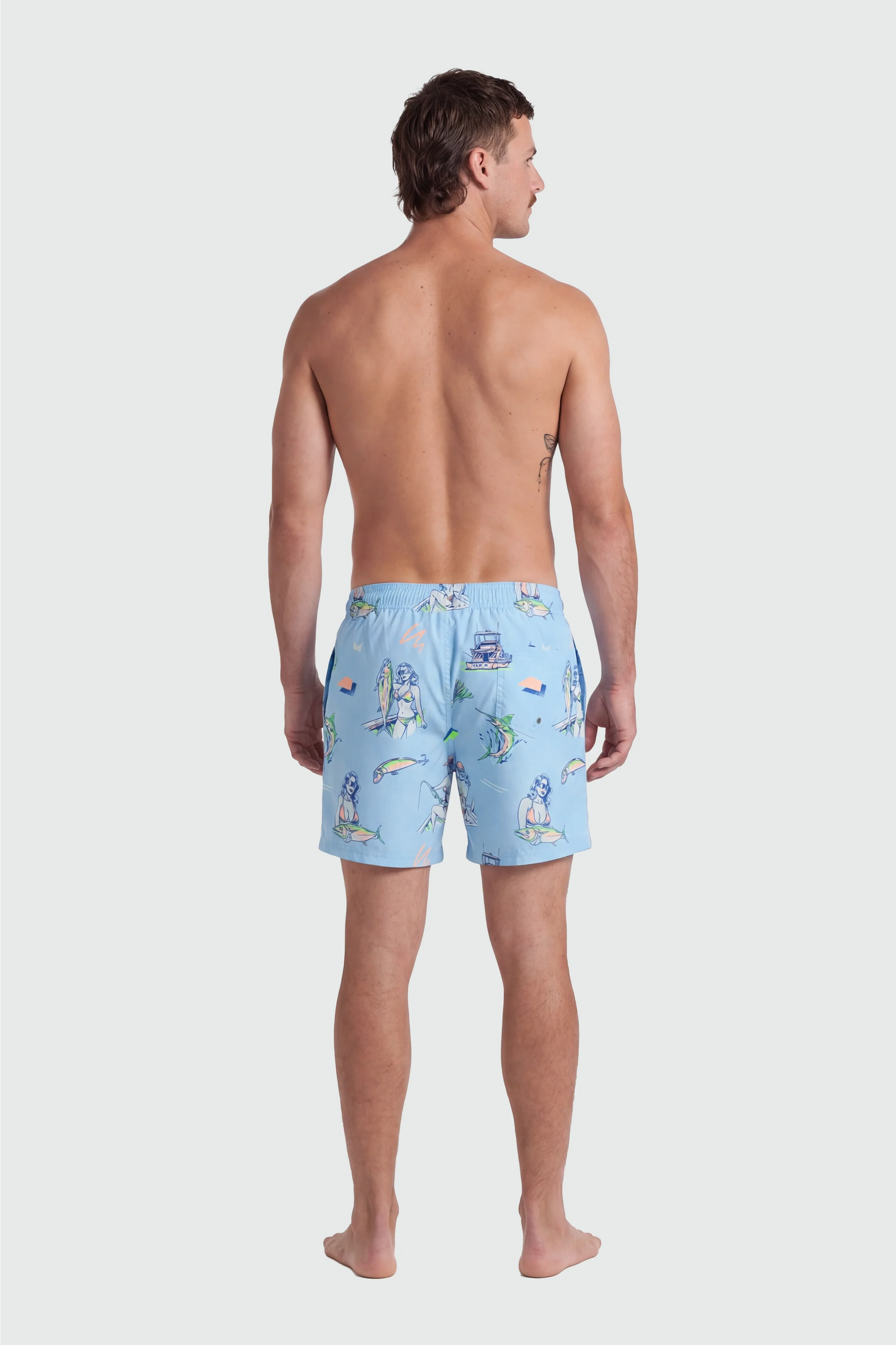 TEAMLTD - CLASSIC 6" SWIM SHORTS | Catch of the Day Blue