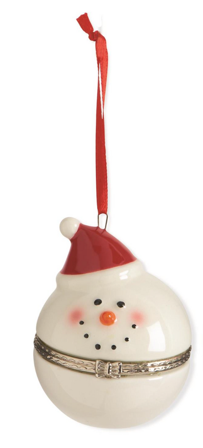 3" Snowman Pillbox Ornaments