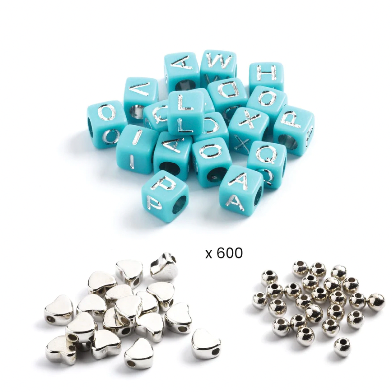 Alphabet Beads - Silver