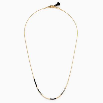 Black & Bone - Japanese Seed Bead Necklace