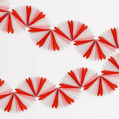 Candy Cane Stripe Honeycomb Garland