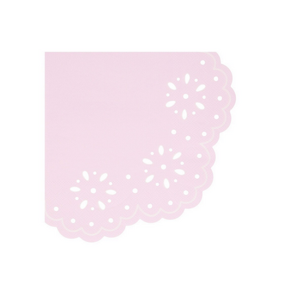 Broderie Anglaise Lace Multi Small Napkins (x16)
