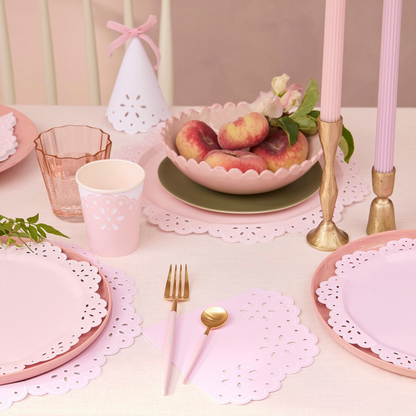 Broderie Anglaise Lace Multi Large Napkins (x16)