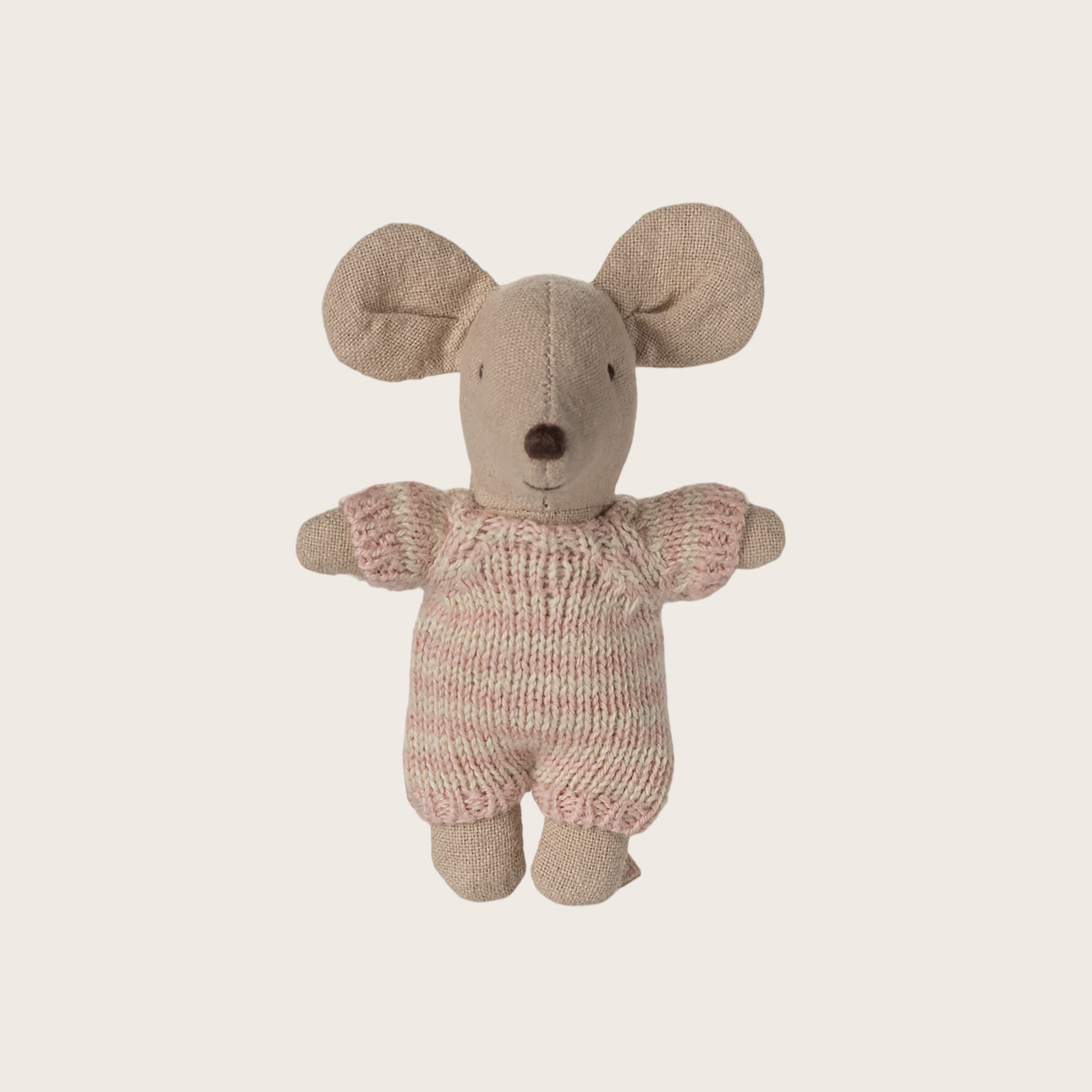 Baby mouse in carry cot - Rose