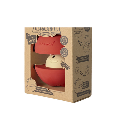 Apple Stacking Toy & Rattle Ball