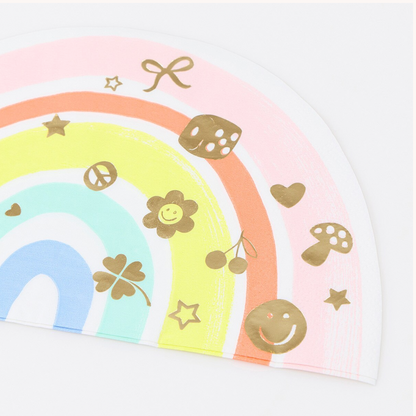 Charm Party Rainbow Napkins (x16)