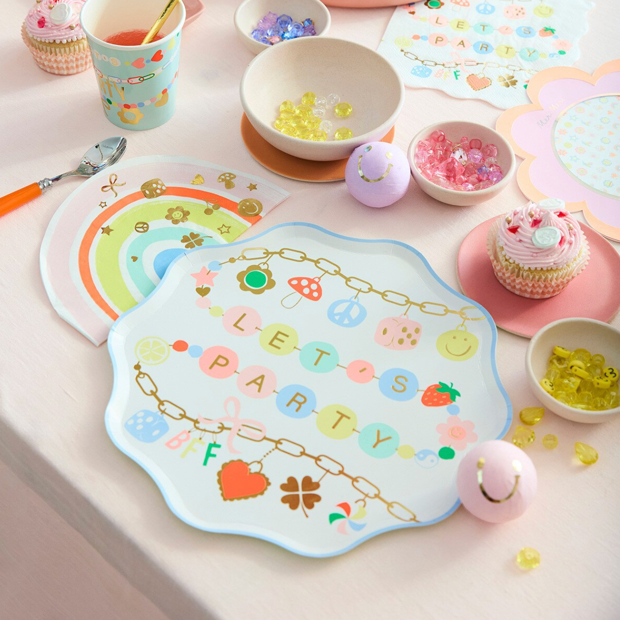 Charm Party Rainbow Napkins (x16)
