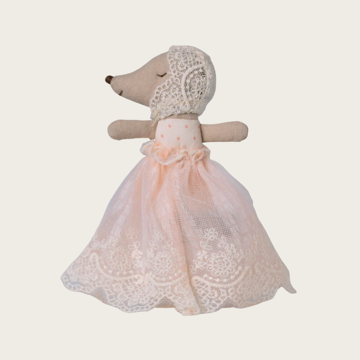 Baby mouse in gown - Powder