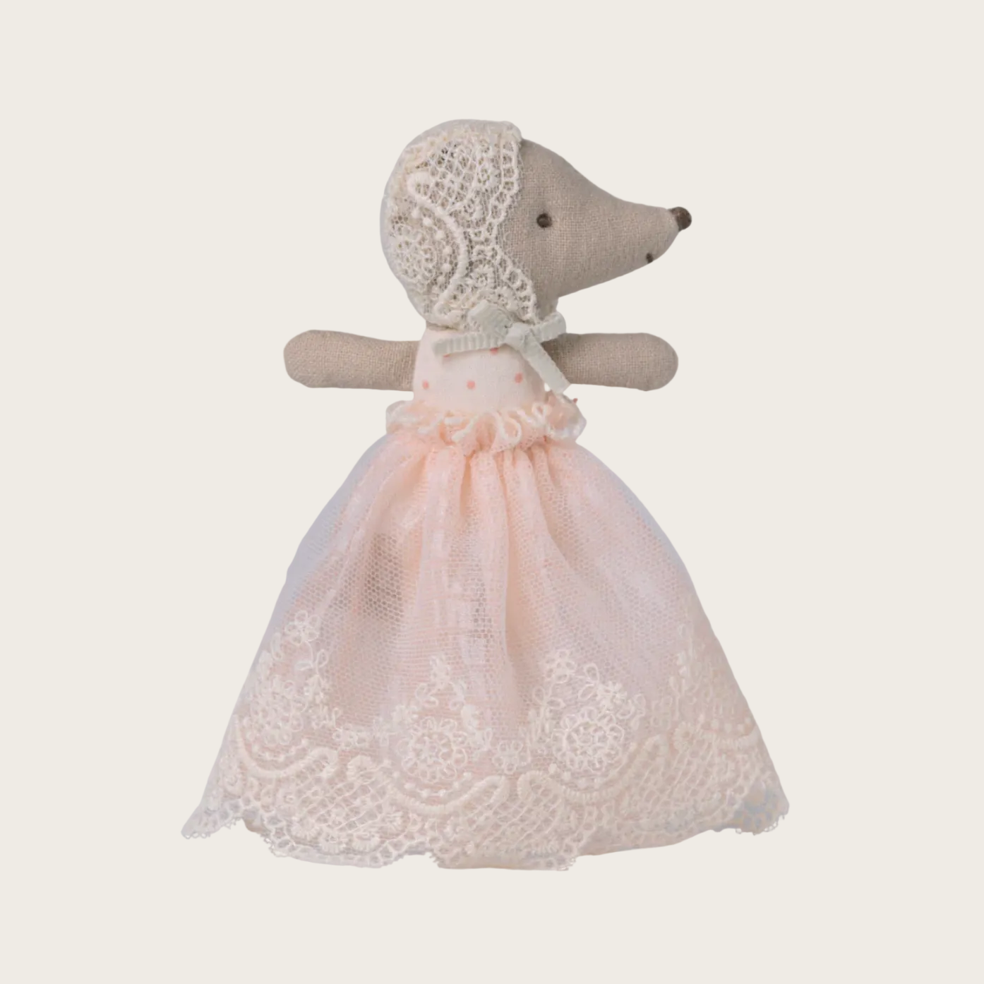 Baby mouse in gown - Powder