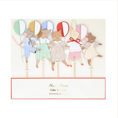 Animal Friends Cake Toppers