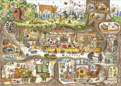 Bunny's Birthday Puzzle: A Magical Woodland 100pcs