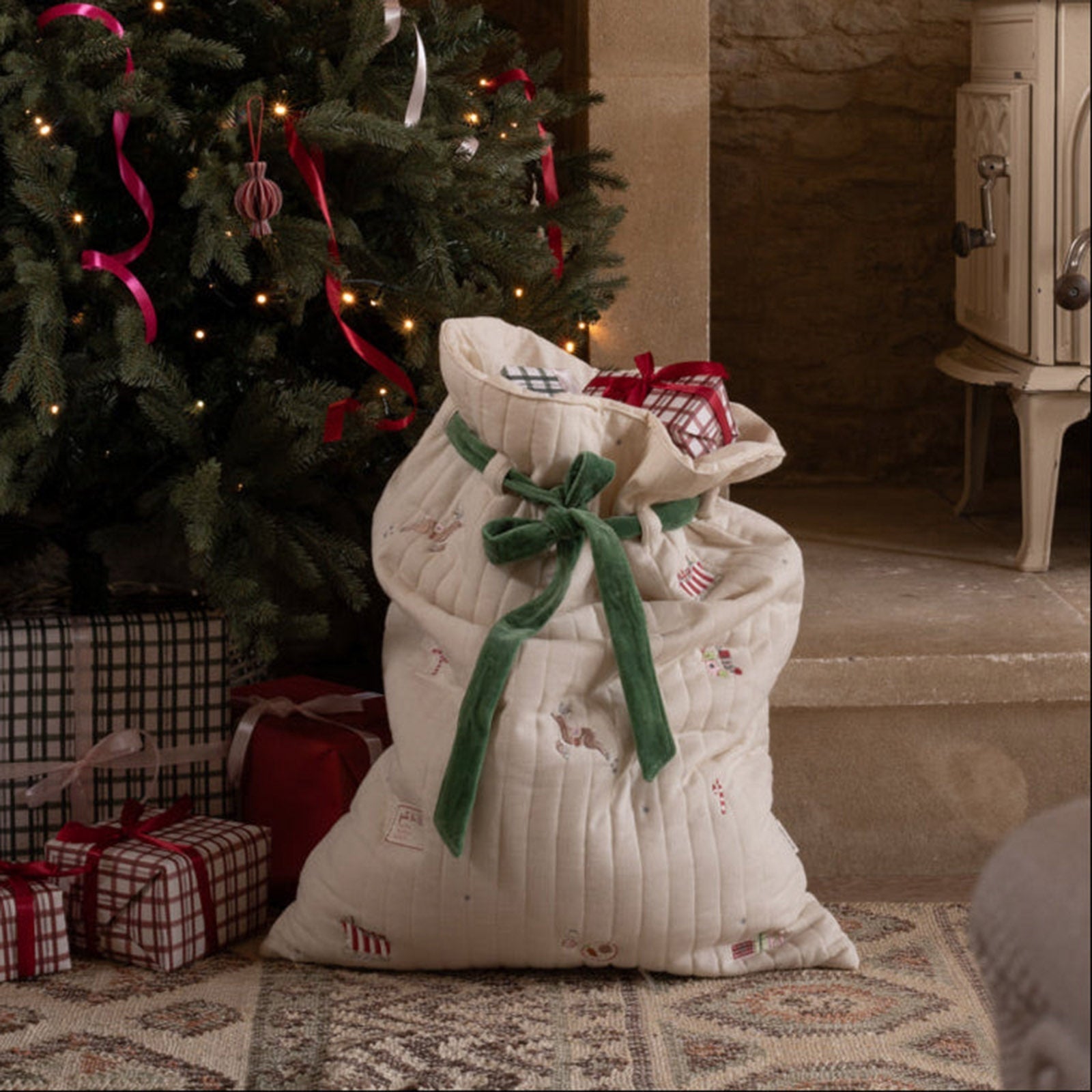 Avery Row Christmas Present Sack - The North Pole