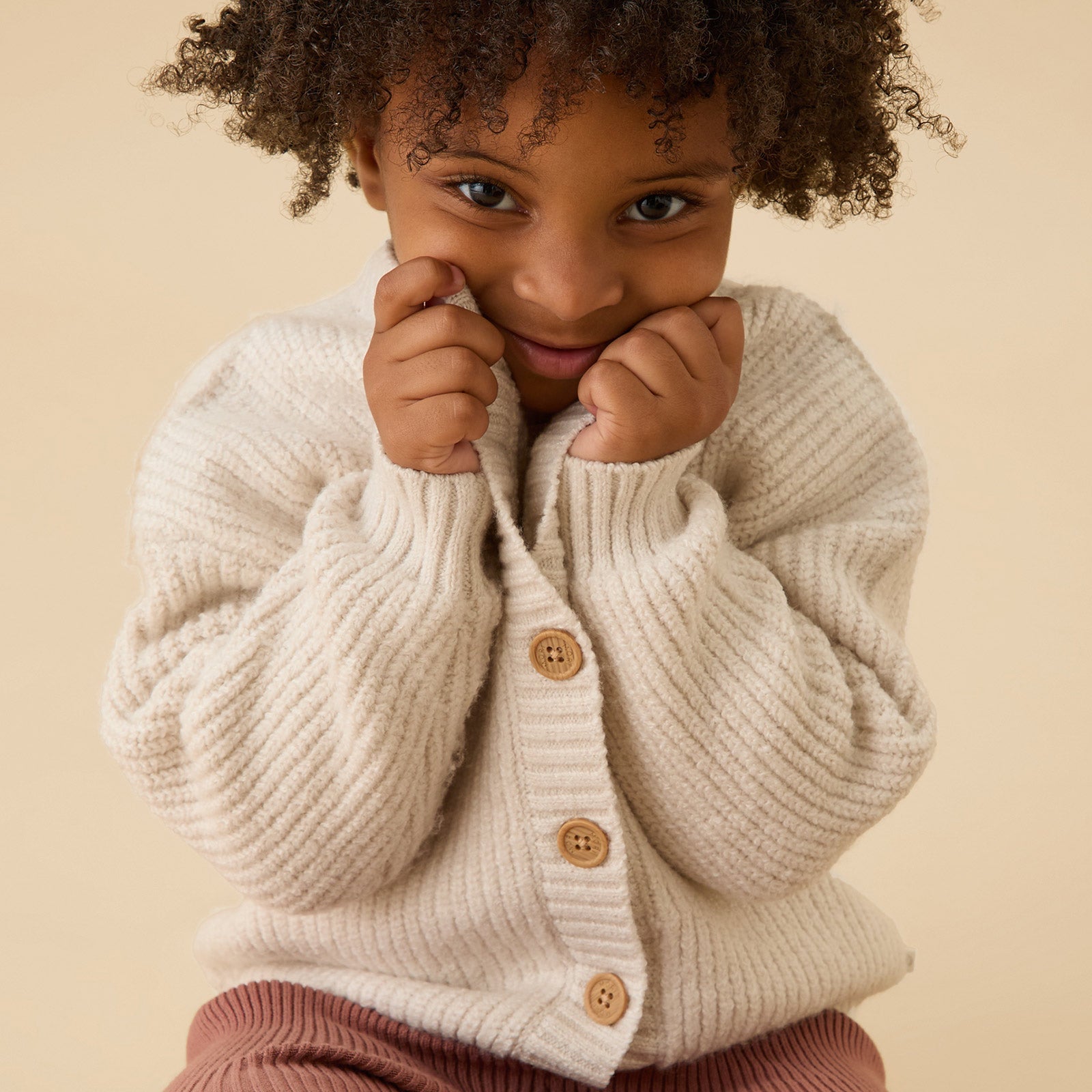 Cream Chunky Cardigan