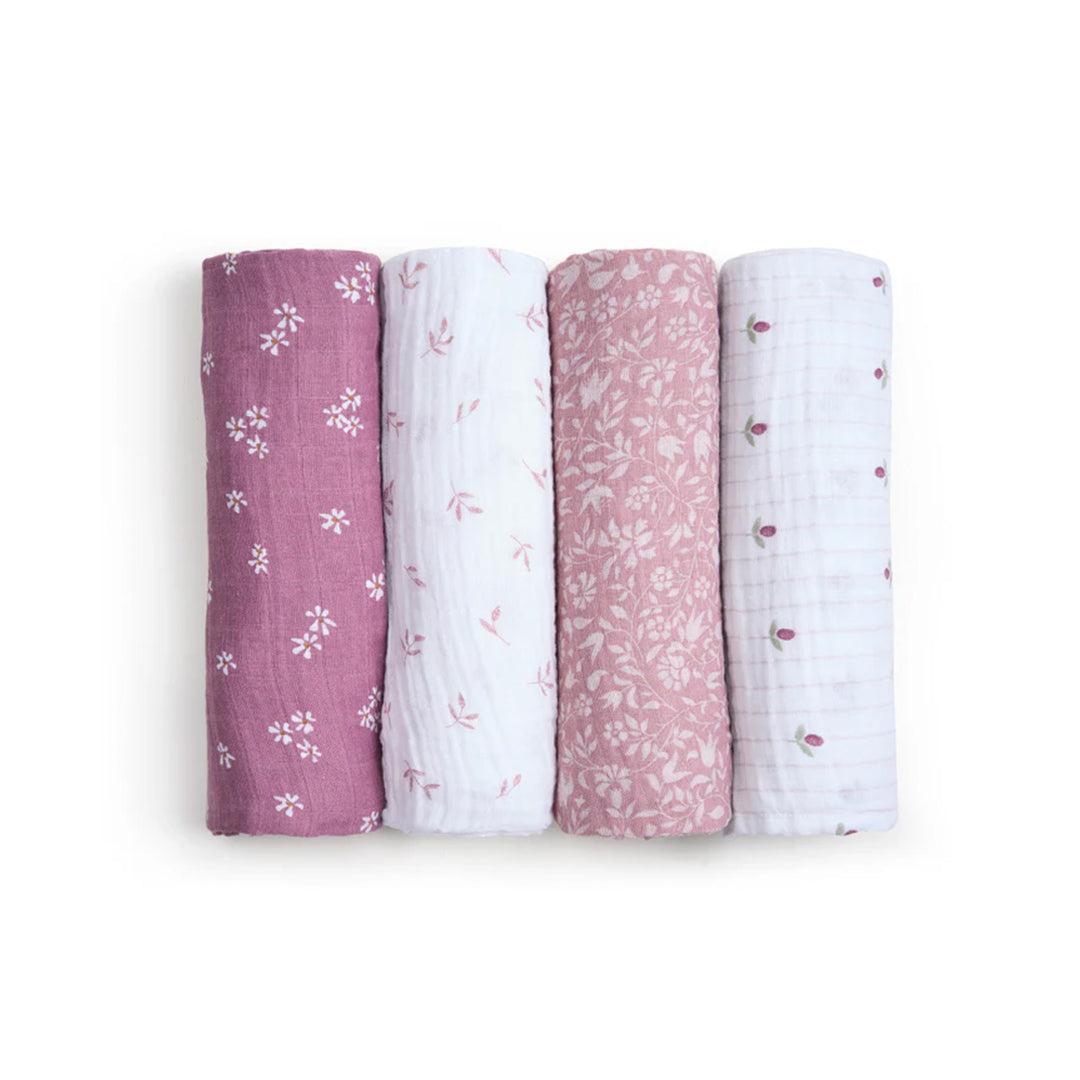 aden + anais Organic Cotton Swaddles - 4 Pack - Heritage Floral