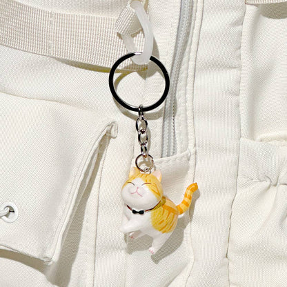 Best Friend Cat Figure Collectable Keyring -Random Box