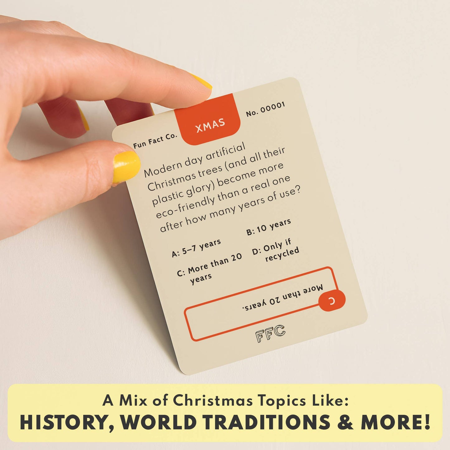 Christmas Trivia Game, Holiday Gift for Kids & Adults