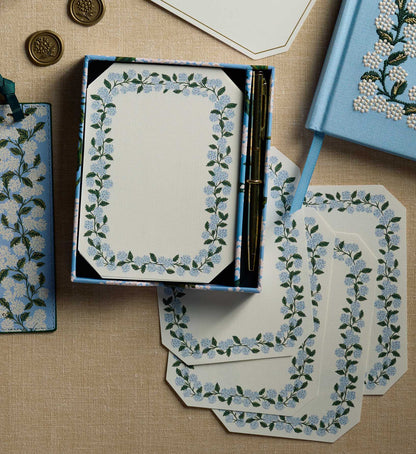 Note Writing Set - Hydrangea