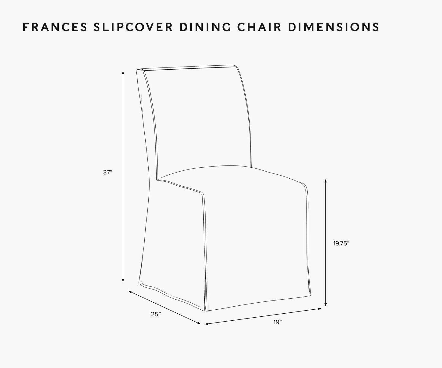 Frances Slipcover Dining Chair - Strawberry Fields