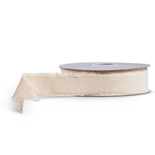1.5 x 10 Yds Ivory Velvet Ribbon