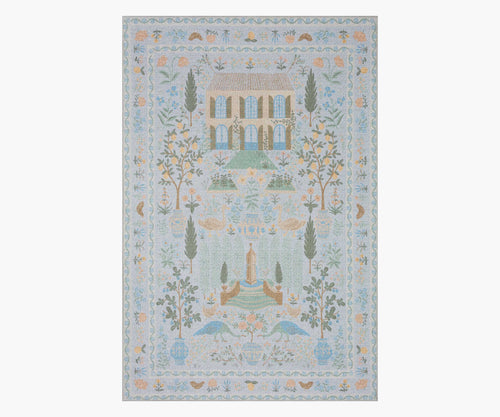 Menagerie Camont Printed Rug - Light Blue