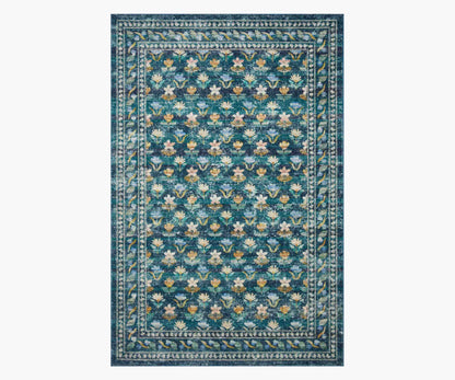 Courtyard Hadley Printed Rug - Emerald